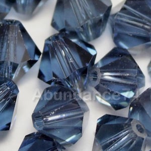 Swarovski Crystal Beads BICONE beads 5328 5301 MONTANA - Available in 3mm, 4mm, 5mm, 6mm and 8mm ( select quantity and sizes )