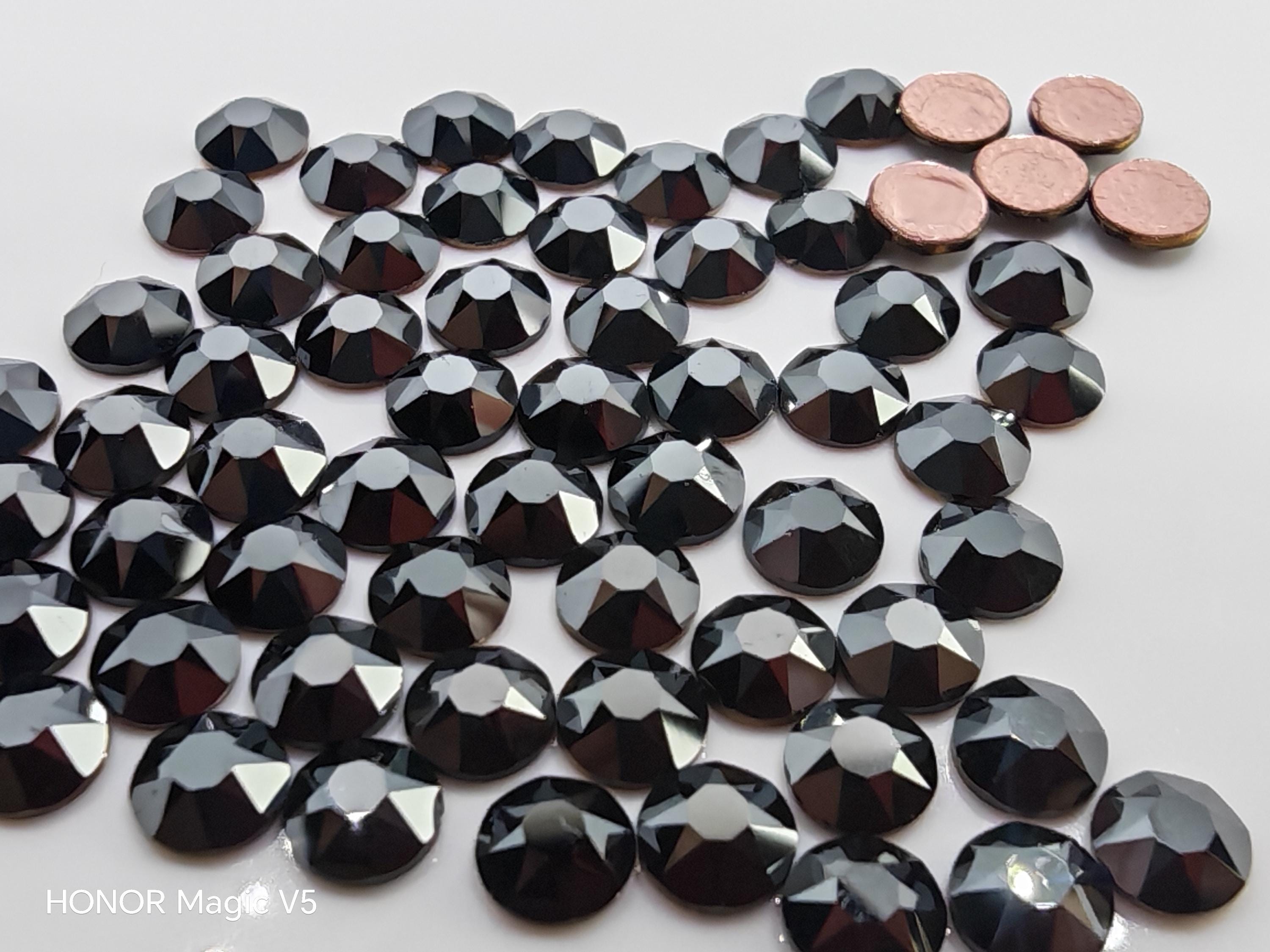 144pcs Swarovski Crystal 2028 2038 2058 Jet Hematite Rhinestone