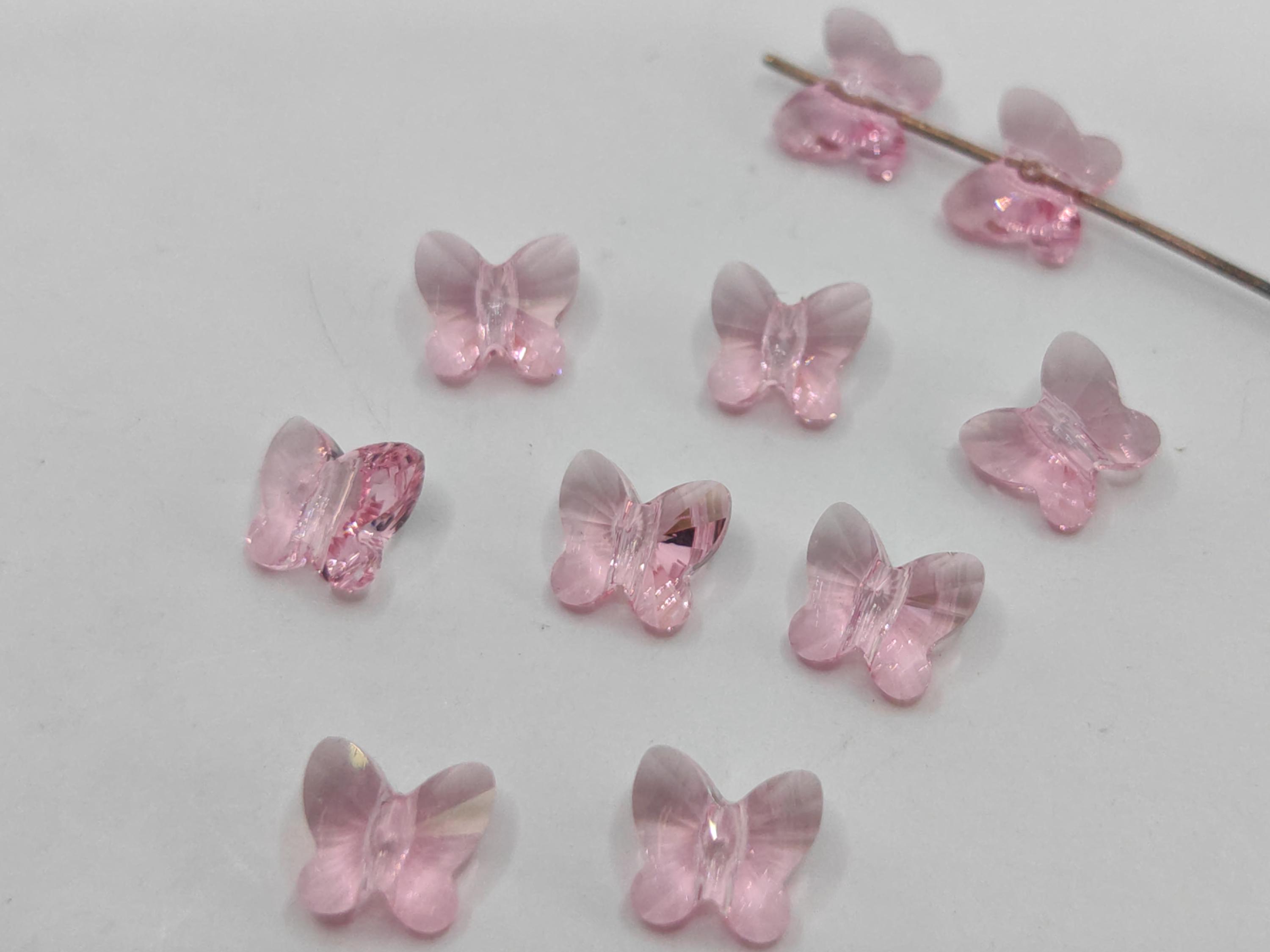 スワロフスキークリスタル5754バタフライビーズライトローズ - 5mm