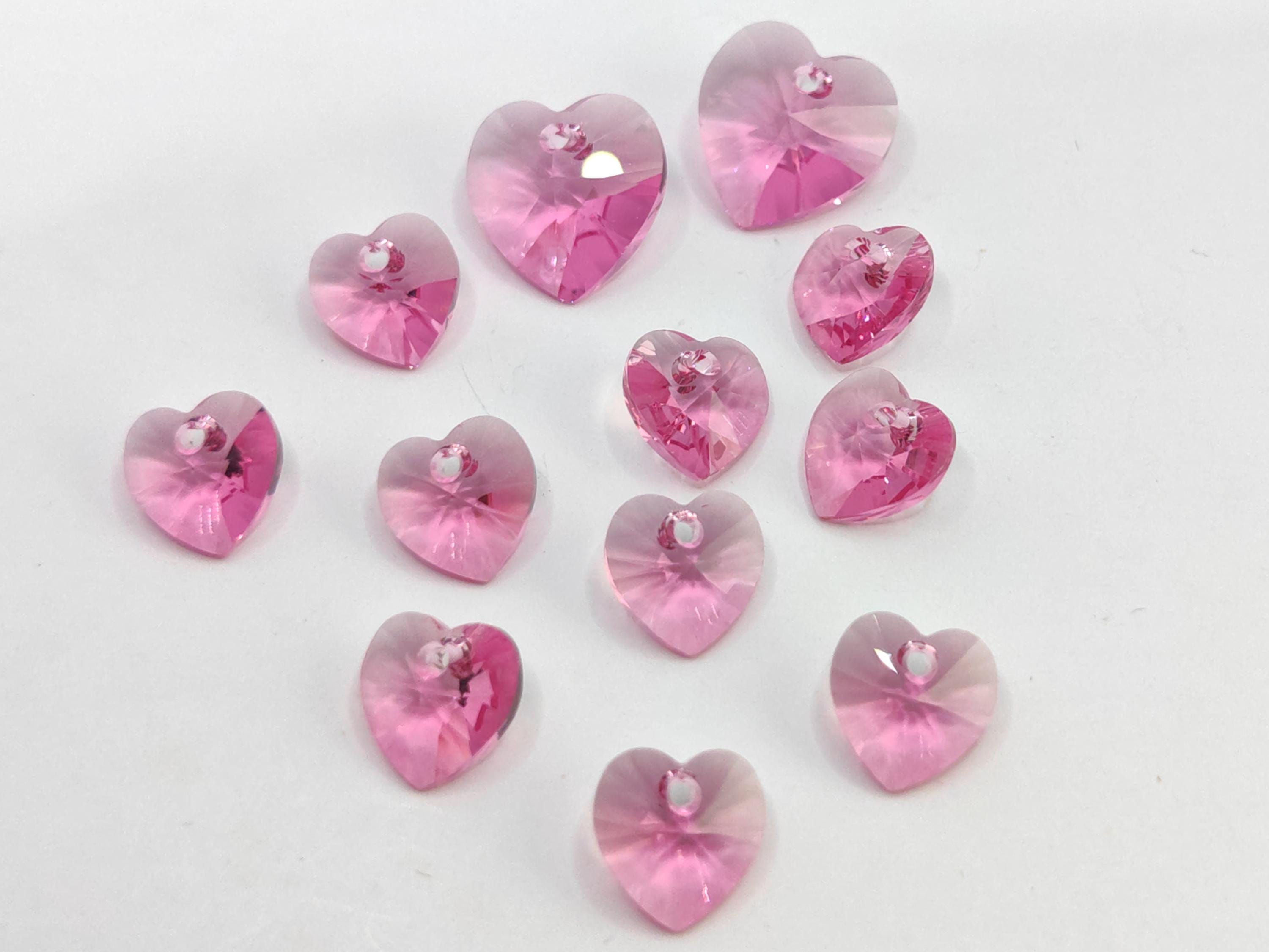 Pink swarovski heart - Etsy 日本