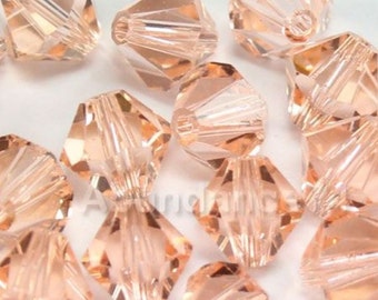 Swarovski Crystal Bicone Xilion 5328 LIGHT PEACH - Erhältlich in 3mm, 4mm, 5mm und 6mm Menge auswählen