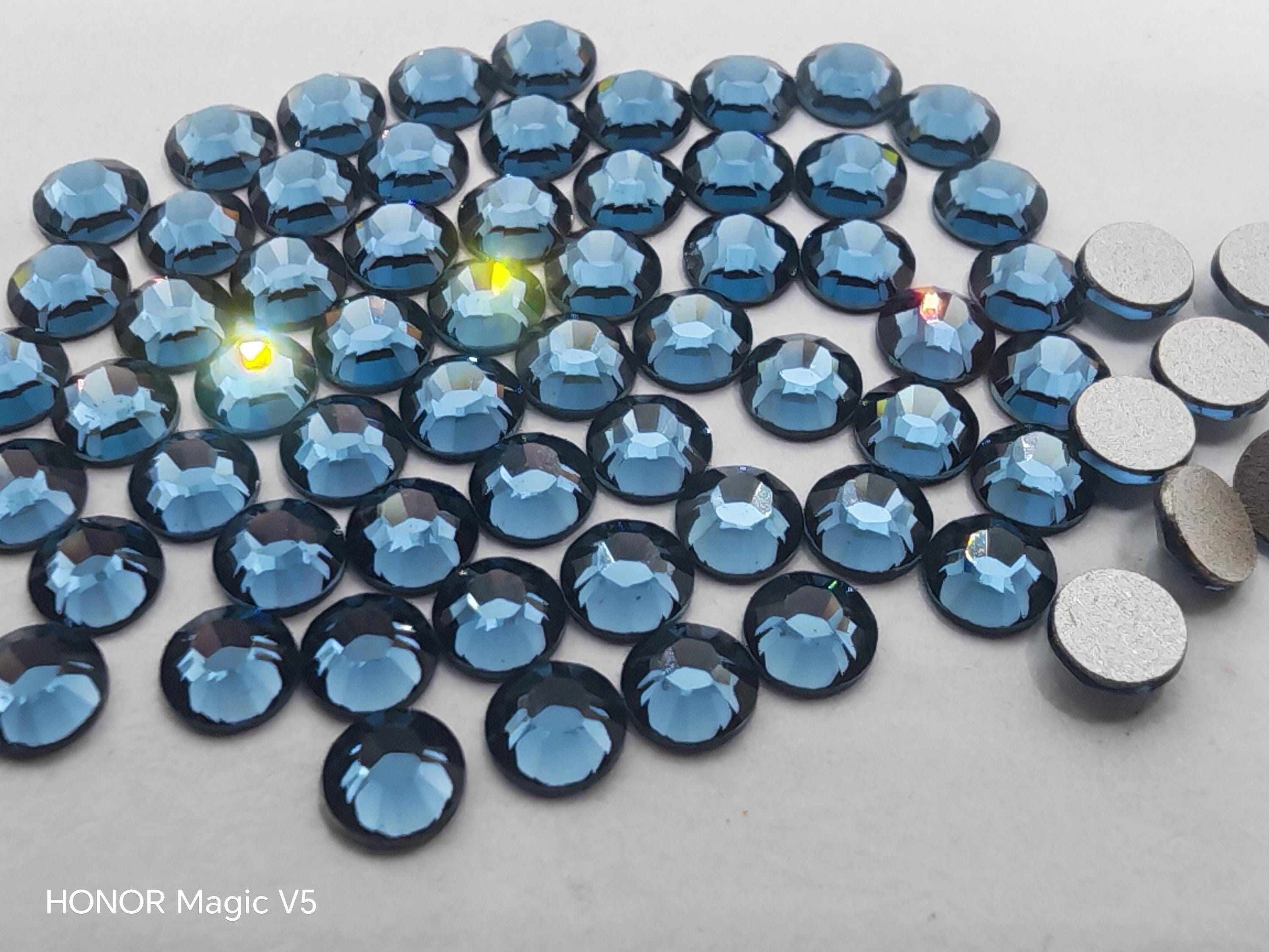144 Pcs Swarovski Crystal 2058 2088 Montana Rhinestone Flatbacks