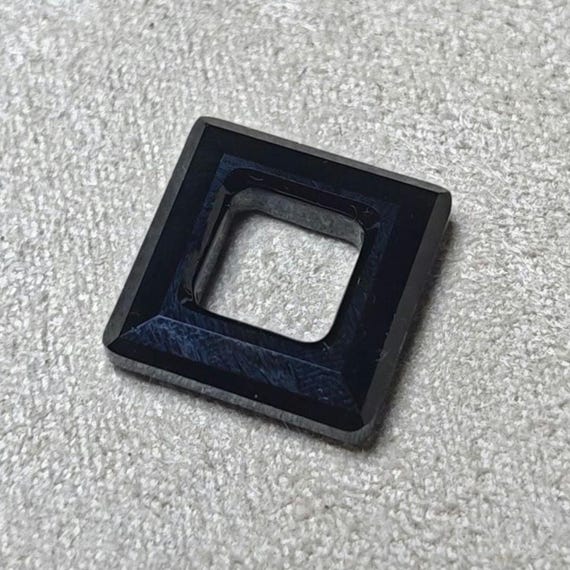 Swarovski Crystal 4439 Faceted Square Frame Pendant JET Black 14mm, 20mm and 30mm ( Select Sizes and Quantity )