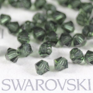 Swarovski Crystal Bicone Beads 5328 5301 TURMALINE - Available in 4mm and 5mm ( select quantity and sizes )