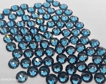 144 Pcs Swarovski Crystal 2058 2088 Montana Rhinestone Flatbacks