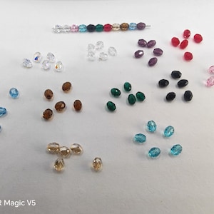 Swarovski Crystal 5044 Olive Briolette Beads 5mm, 7mm and 9.5mm - Clear AB, Clear, Aquamarine, Rose, Lt Siam ( Select sizes and 11 Colours )