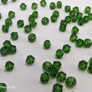 Koraliki kryształowe Swarovski BICONE 5328 5301 Fern Green 3 mm, 4 mm, 5 mm i 6 mm - ( wybierz ilość i rozmiary )