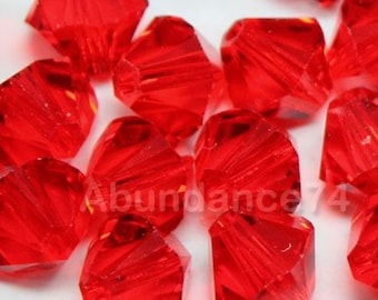 Swarovski Crystal Bicone Beads 5328 5301 LIGHT SIAM - Available in 3mm, 4mm, 5mm, 6mm and 8mm ( select quantity and sizes )