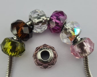 1 piece Swarovski Crystal 5948 14mm BeCharmed Briolette Crystal Bead 7 Colors Clear AB, Mocca, Light Rose, Olivine, Fuchsia, Jonquil, Clear