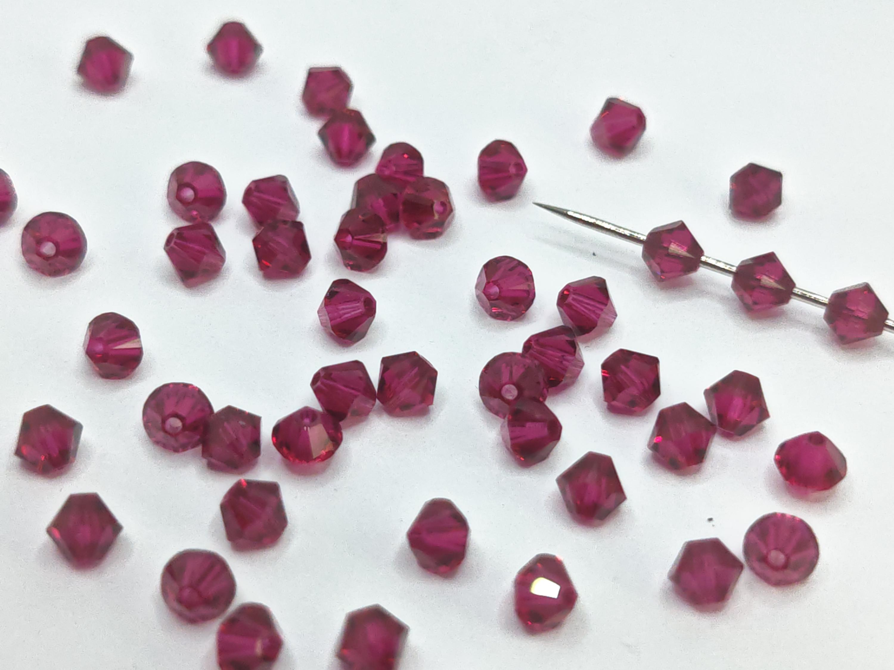 Swarovski Crystal 5328 5301 Bicone Beads RUBY - Available in 3mm 