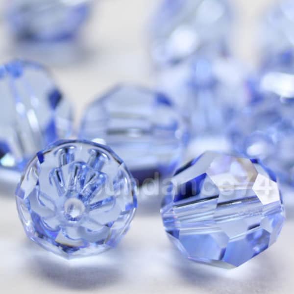 Swarovski Crystal 5000 Round Ball Beads Light Sapphire select quantity - 4mm, 6mm, 8mm and 10mm