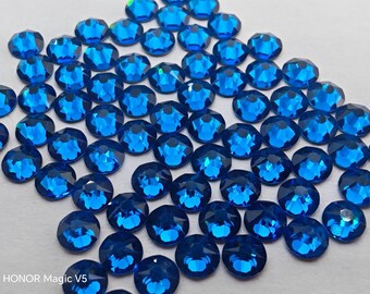 Crystal様 144 Pcs Swarovski Crystal 2058 2088 CAPRI BLUE Rhinestone
