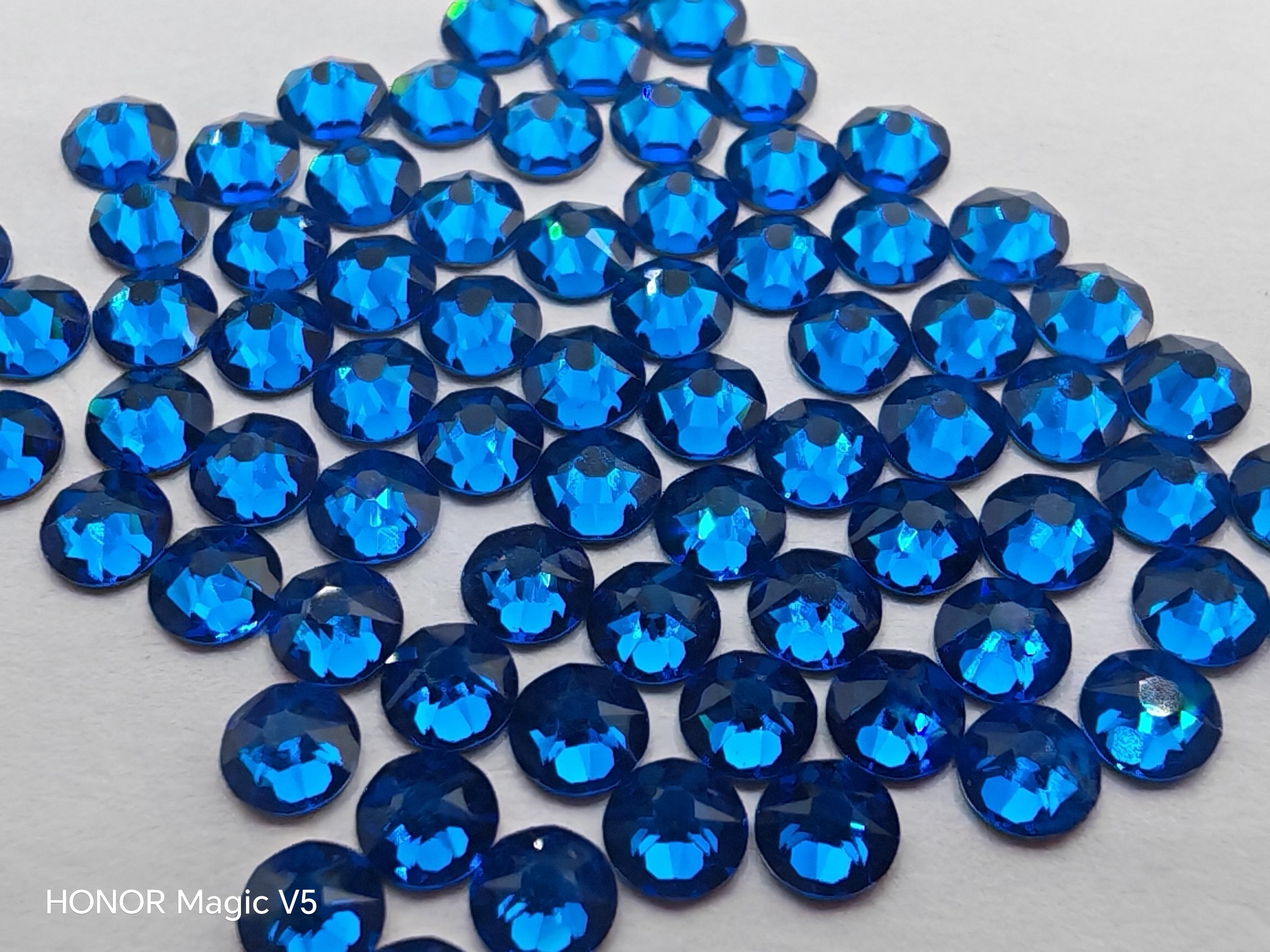 144 Pcs Swarovski Crystal 2058 2088 CAPRI BLUE Rhinestone
