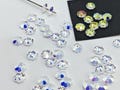 Swarovski Crystal 3700 Margarita ,Marguerite lochrose ,Flowers Beads CLEAR AB - 6mm, 8mm 10mm, 12mm and 14mm ( Select Sizes and Quantity ) product logo