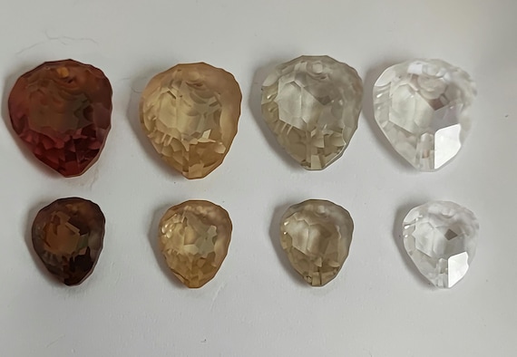 1 pc 6190 Swarovski Crystal Rock Pendant 23mm and 35mm ( Select Color ) Golden Shadow, Silver Shade, Copper and Moonlight