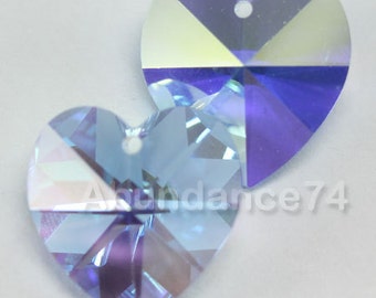 Swarovski Crystal 6228 6202 Faceted Xilion Heart Beads Pendant 