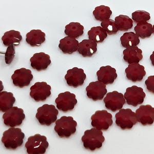 Cuentas de cristal Swarovski 3700 Margarita, margarita lochrose SIAM - 6 mm, 8 mm, 10 mm y 12 mm (seleccione tamaños y cantidades)