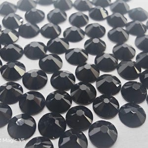 144 pcs Swarovski Crystal 2058 2088 Jet black Rhinestone Flatbacks, Non Hotfix - ss5, ss7, ss8, ss10, ss12, ss16, ss20
