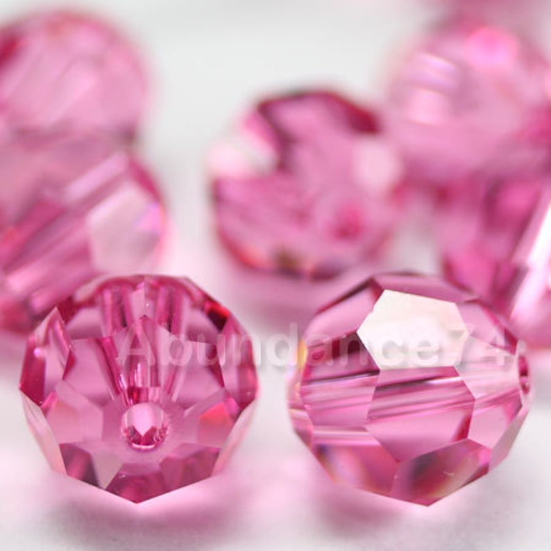 12 pieces Swarovski Element 5000 8mm Faceted Round Balls Bead Crystal VIOLET
