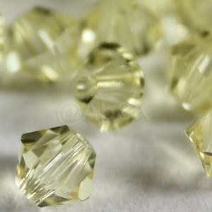 Swarovski Crystal Bicone Beads 5328 5301 Xillion JONQUIL - Available in 3mm, 4mm, 5mm, 6mm and 8mm