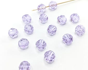 Swarovski Crystal  5000 Round Ball Beads VIOLET - Available in 4mm, 6mm and 8mm select quantity