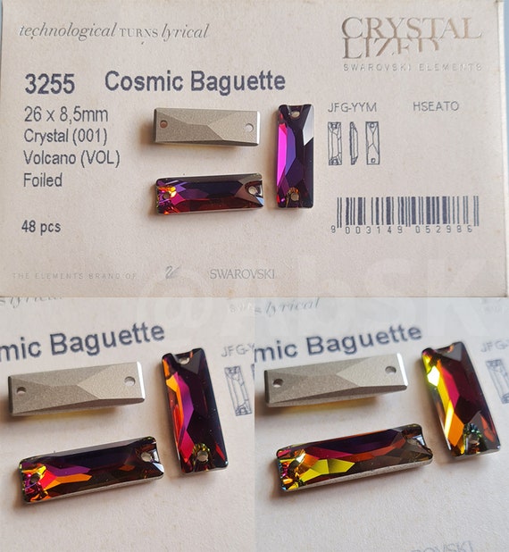 スワロフスキークリスタル 3255 コズミックバゲットビーズ 縫い