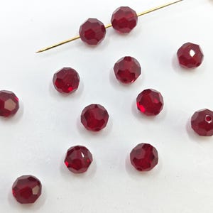 Swarovski Crystal 5000 Round Ball Beads SIAM - 4mm, 5mm, 6mm, 8mm and 10mm ( Select Quantity and Sizes )