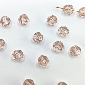 Swarovski Elements Crystal Beads 5000  6mm and 8mm Round Ball Beads VINTAGE ROSE - ( Select sizes and quantity )