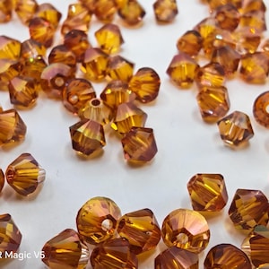 Swarovski Crystal Bicone Beads 5328 5301 COPPER - Available in 3mm, 4mm, 5mm, 6mm and 8mm