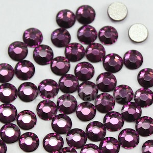 144 pcs Swarovski Crystal 2058 2088 AMETHYST Rhinestone Flatbacks, Non Hotfix - ss6, ss7, ss9, ss10, ss12, ss16, ss20, ss34