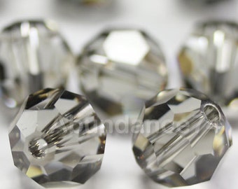 Swarovski Elements Crystal Beads 5000 Round Ball Beads BLACK DIAMOND - Available in 4mm, 6mm, 8mm and 10mm