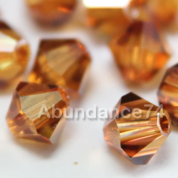 Swarovski Crystal Bicone Beads 5328 5301 COPPER - Available in 3mm, 4mm, 5mm, 6mm and 8mm