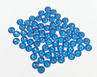 144 Pcs Swarovski Crystal 2058 2088 CAPRI BLUE Rhinestone