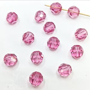 Swarovski Elements Crystal Beads 5000 Round Ball Beads ROSE select quantity - Available in 4mm, 6mm and 8mm