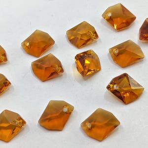 Premium Swarovski Crystal 6680 Cosmic Beads Pendant TOPAZ 14mm or 20mm ( Select Sizes and Quantity )