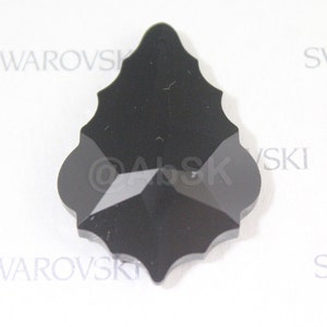 Pendentif Pendeloque en cristal Swarovski, strass et cristal 38 mm 8901 JET baroque