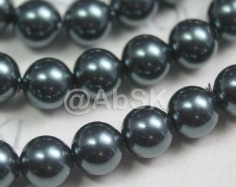 Swarovski Crystal 5810 Round Ball Pearl Center drilled Hole - Tahitian look color Available 3mm, 4mm, 5mm, 6mm, 7mm, 8mm, 9mm, 10mm and 12mm