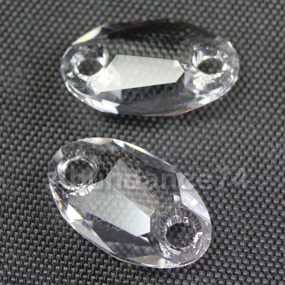 スワロフスキー 縫い付け式 2穴 フクロウ 18 x 11 mm クリスタル 3231