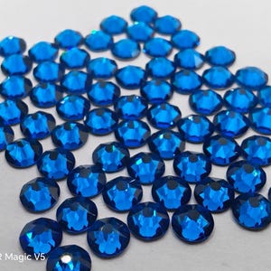 144 Pcs Swarovski Crystal 2058 2088 CAPRI BLUE Rhinestone