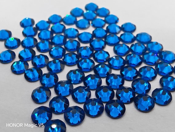 144 Pcs Swarovski Crystal 2058 2088 CAPRI BLUE Rhinestone
