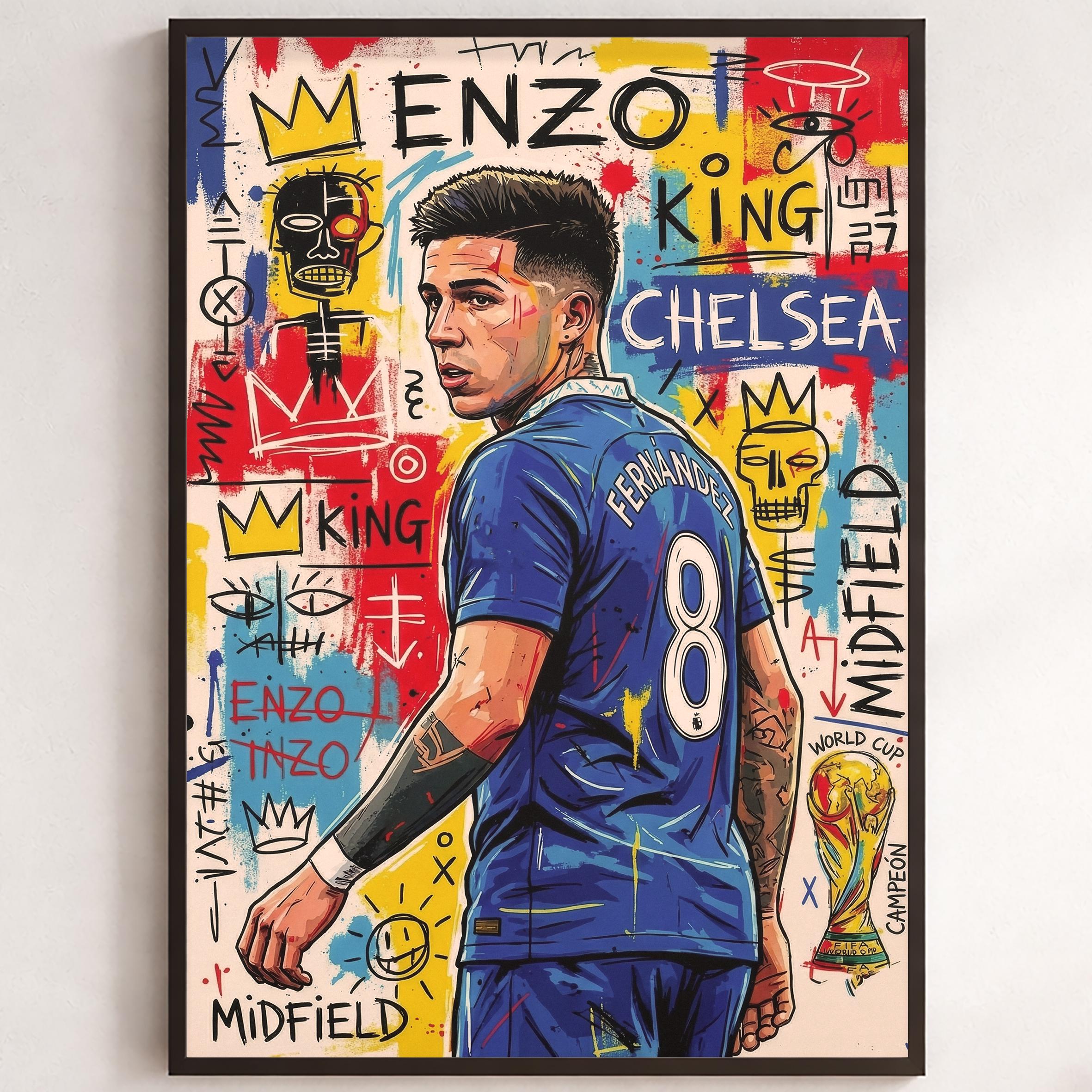 Enzo Fernandez Chelsea - Etsy