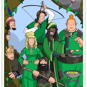 Maid Marian and her Merry Men.
