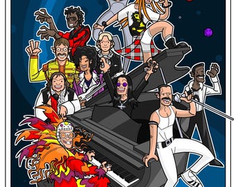 El piano espacial mágico.