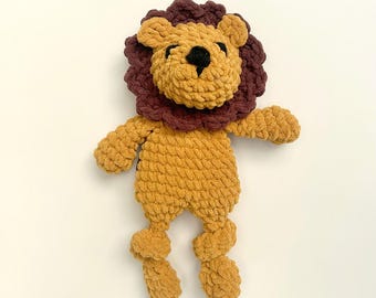 Lion Lovey Plush Crochet Doll