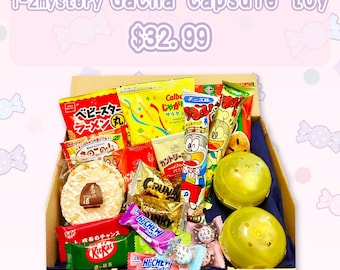 Boîte à collation japonaise moyenne | Bonbons et collations kawaii, importés du Japon | Jouets Gacha inclus | Coffret cadeau japonais