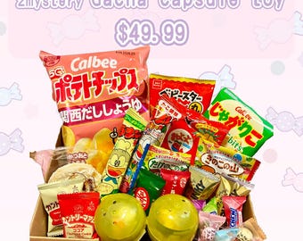 Large Japanese Snack Box | Kawaii Candy & Snacks from Japan | Gacha Toys Included | Gift from Japan