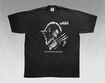 Camiseta vintage de Hugh Jackman, camiseta de fan de Wolverine Logan, regalo para él y para ella
