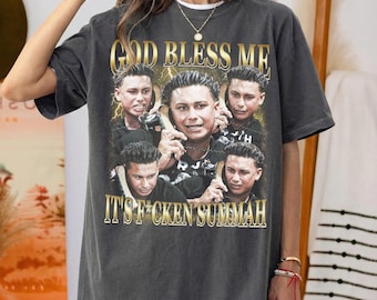 Retro 90's Comfort Colors God Bless Me It's F*Cken Summah T-Shirt, Summer Party Fan Bootleg Tee T-Shirt, DJ Pauly D Fan Gift
