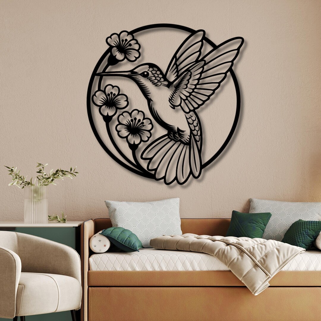 Hummingbird DXF SVG Png Cut File for Cnc Laser Plasma Cutting | Floral ...