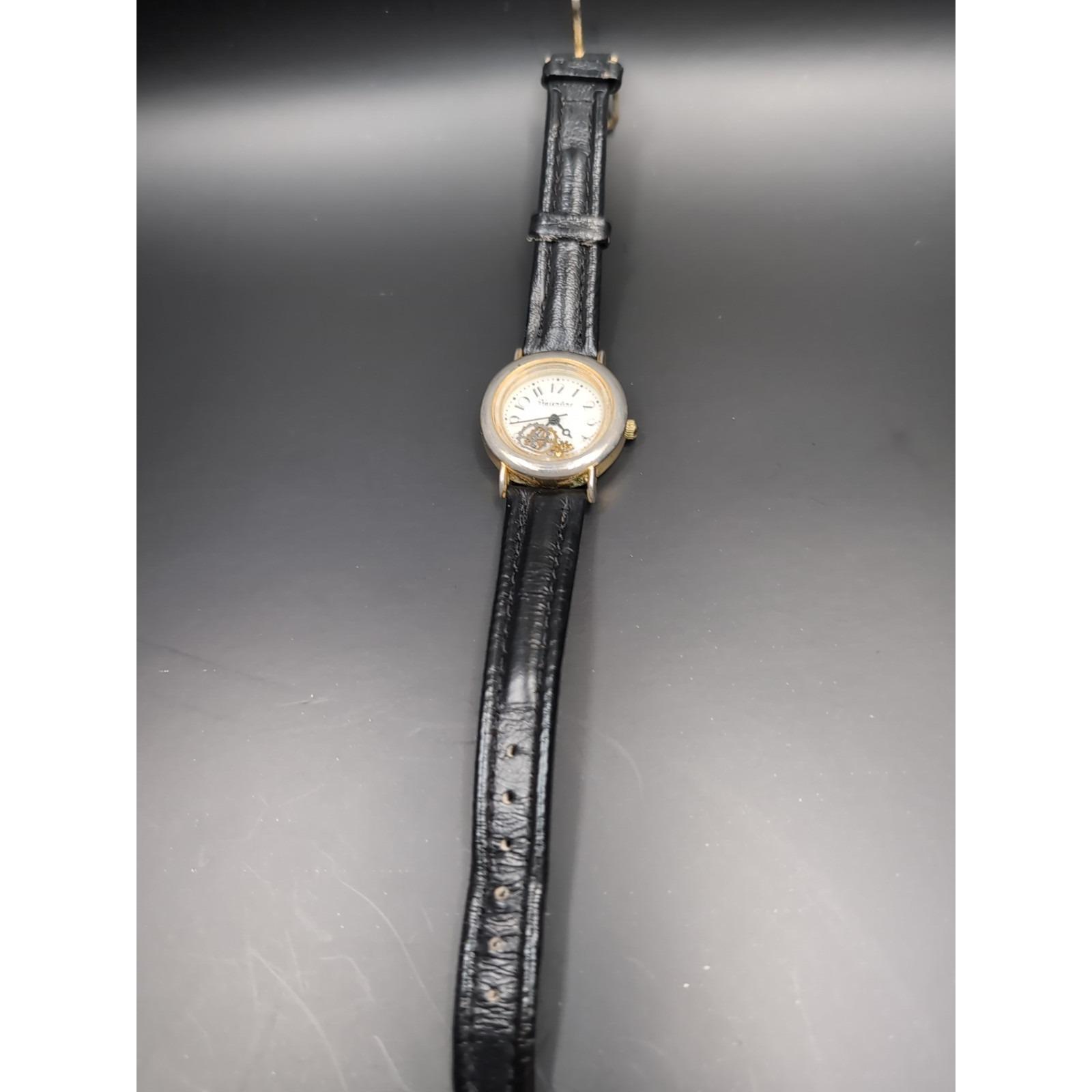 Vintage‎ Valentino GTI Watch Brown Leather Strap Untested Vintage Valentino GTI Watch Brown Leather Strap Not Running  main image 3
